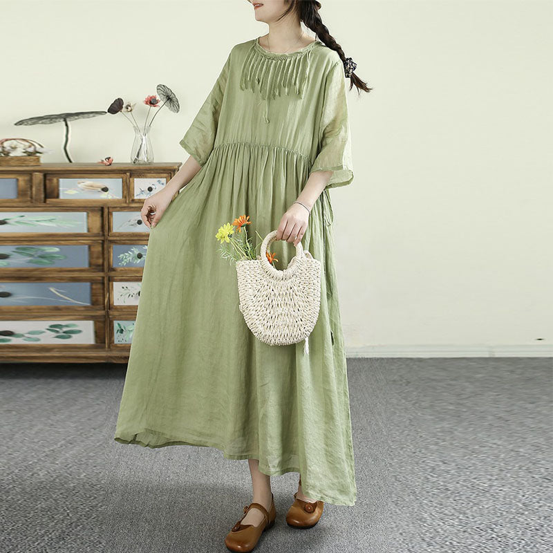 Summer Casual Linen Dresses for Women by Thebesttailor