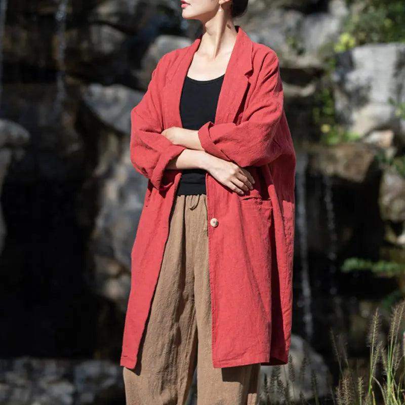 Women's Linen Cardigan