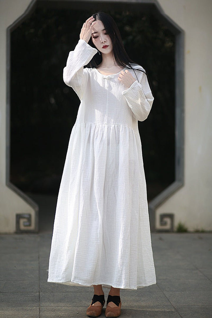 Cotton Dresses for Women Stylish Women's Fashion Retro Wear by Thebesttailor