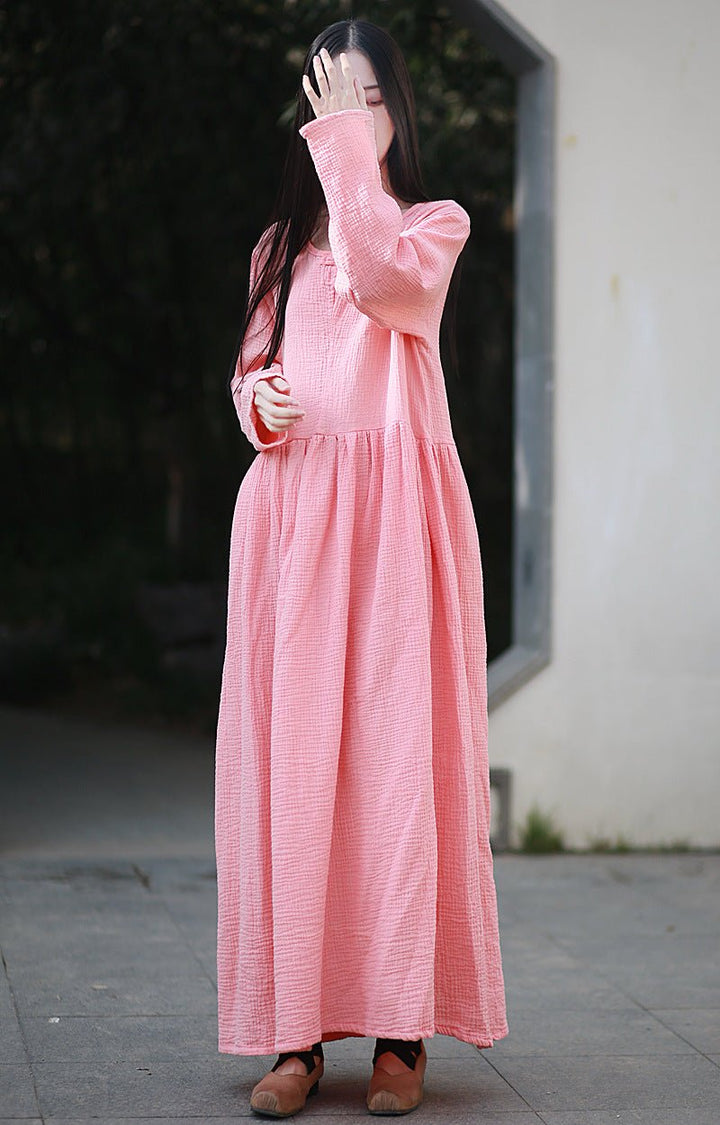Cotton Dresses for Women Stylish Women's Fashion Retro Wear by Thebesttailor