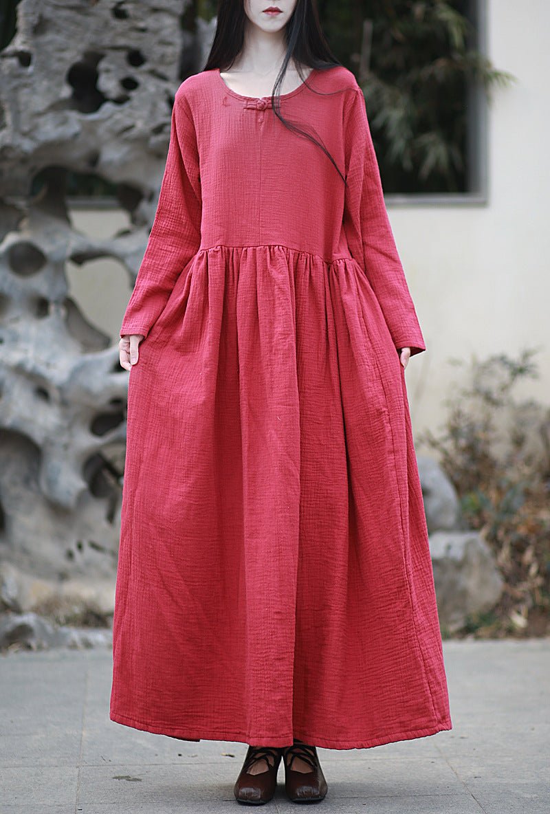 Cotton Dresses for Women Stylish Women's Fashion Retro Wear by Thebesttailor