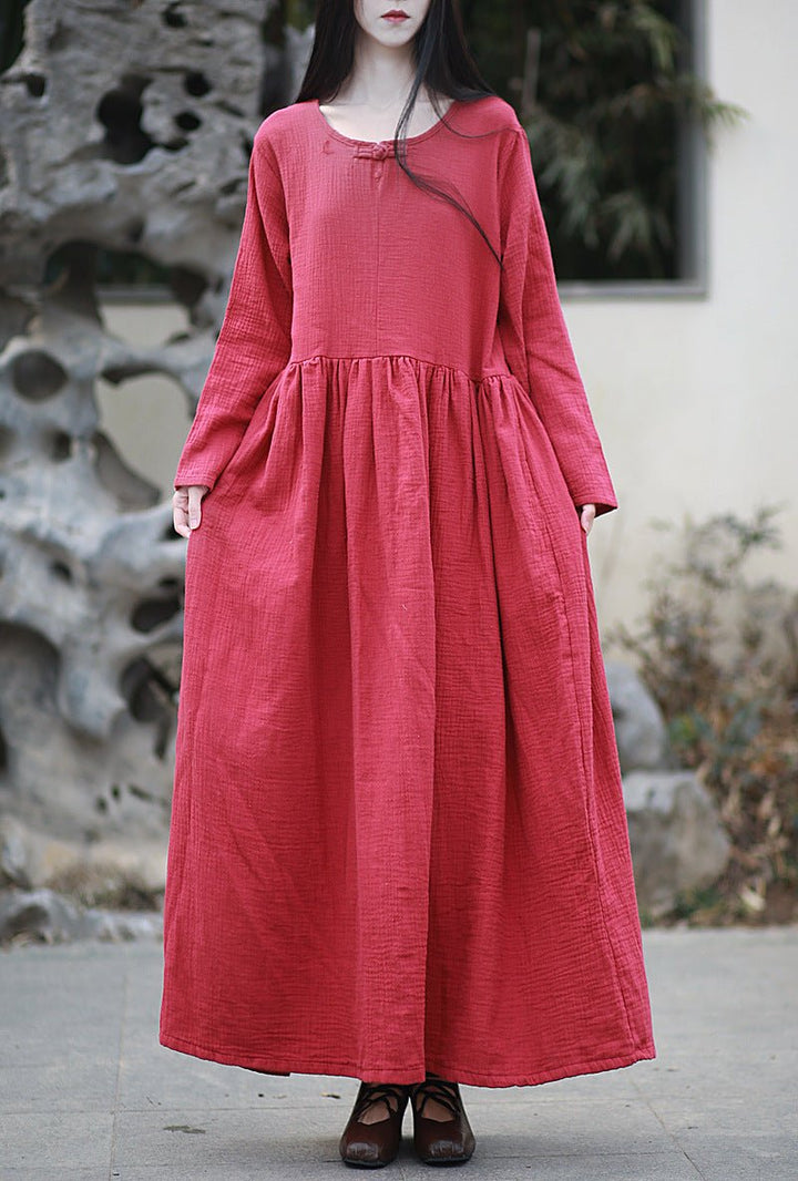 Cotton Dresses for Women Stylish Women's Fashion Retro Wear by Thebesttailor