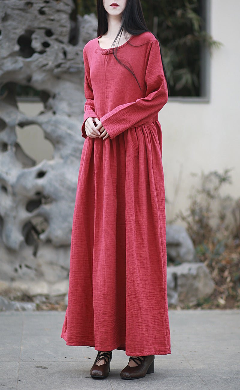 Cotton Dresses for Women Stylish Women's Fashion Retro Wear by Thebesttailor