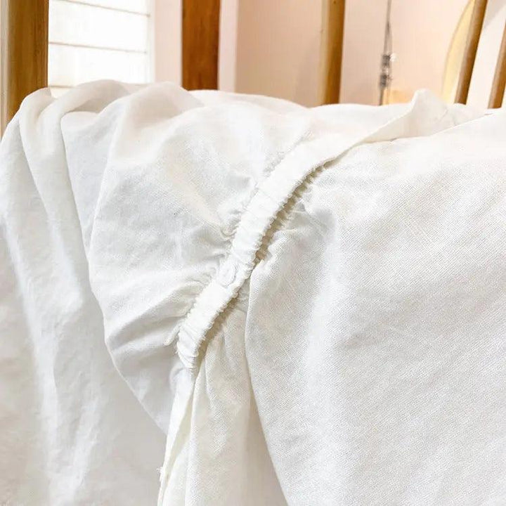 women Retro Linen Sand Washed Loose White Hooded Blouses-Women's Shirt-Thebesttailor-Thebesttailor