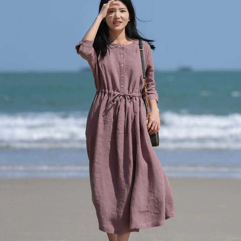 Purple  Beach Maxi Dresses
