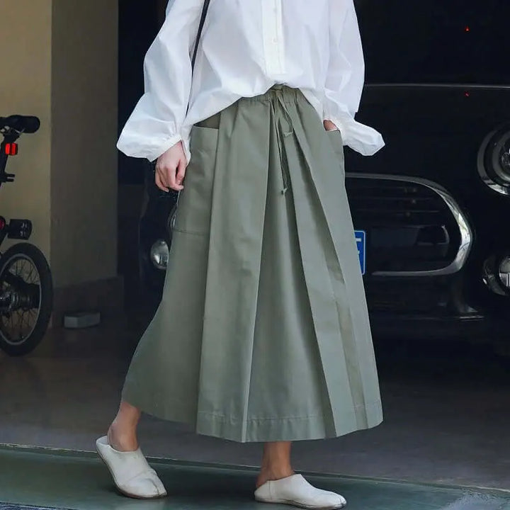 Pleated Cotton Skirts