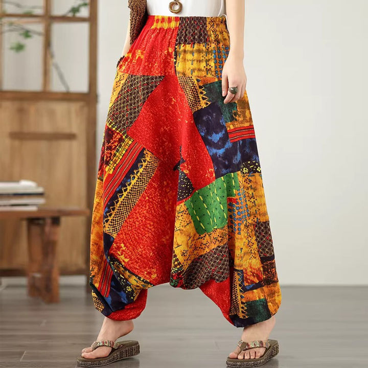 Bohemian Loose Fit Summer Harem Pants for Women - Comfy Yoga Trousers