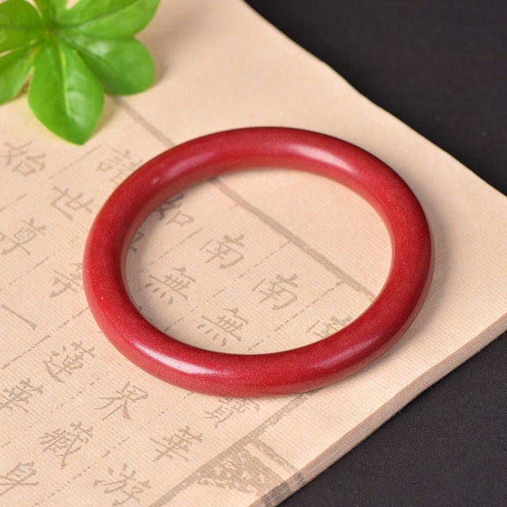Lucky Cinnabar Bracelet for Women in Retro Chinese Style