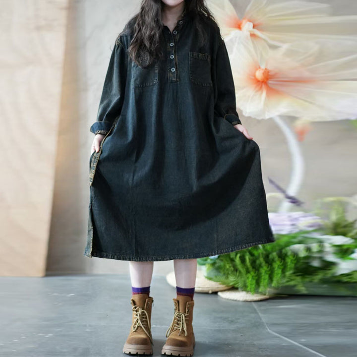 plus size denim dress for fall