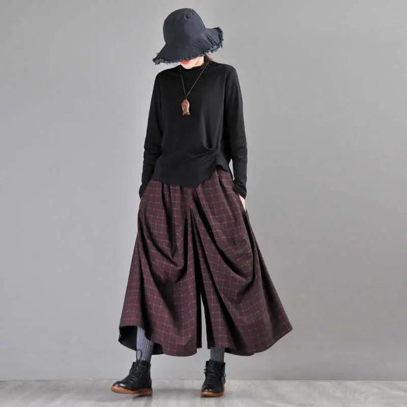 Cotton Wide Leg Pants 