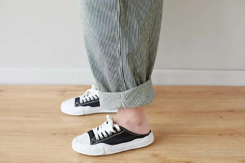 Summer Cotton Striped Casual Overalls with Pockets for Women-Women's pants-Thebesttailor-Thebesttailor