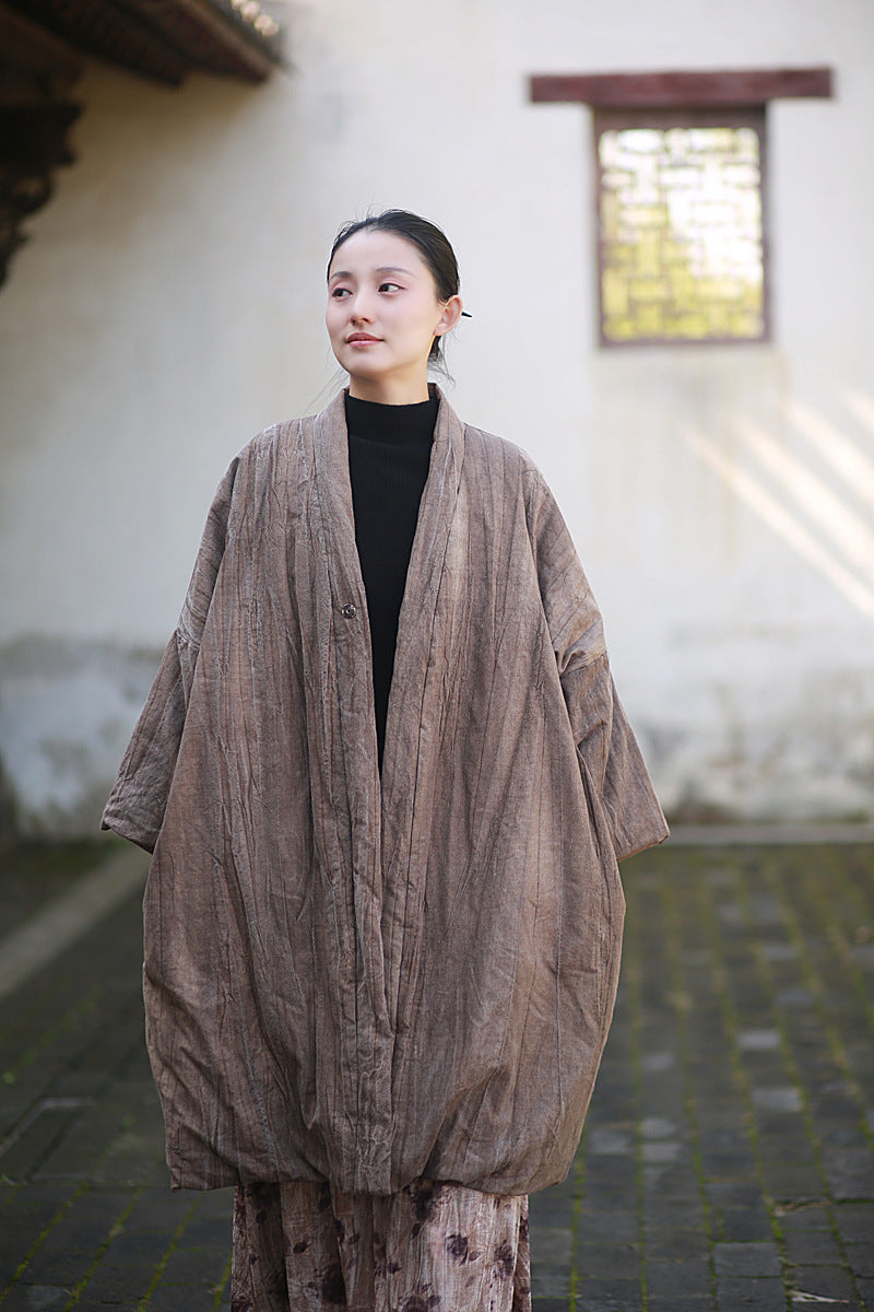 Women's linen-filled winter warm coat