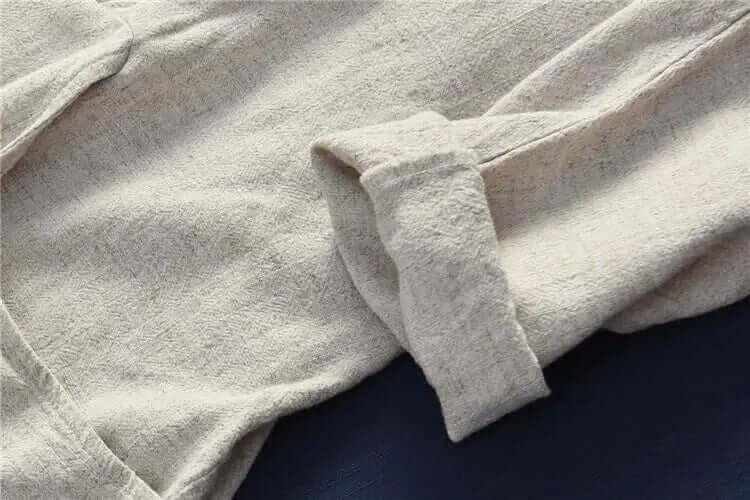 linen trench coat womens - Elegant Spring and Autumn Attire-Women's coat-Thebesttailor-Thebesttailor