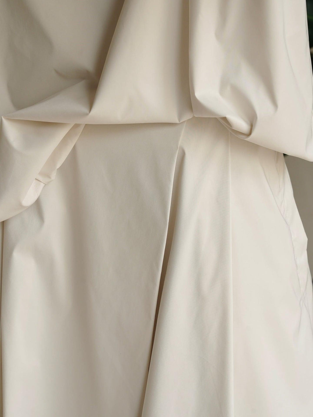 Elastic waist skirt with loose silhouette A-line skirt with pockets Thebesttailor
