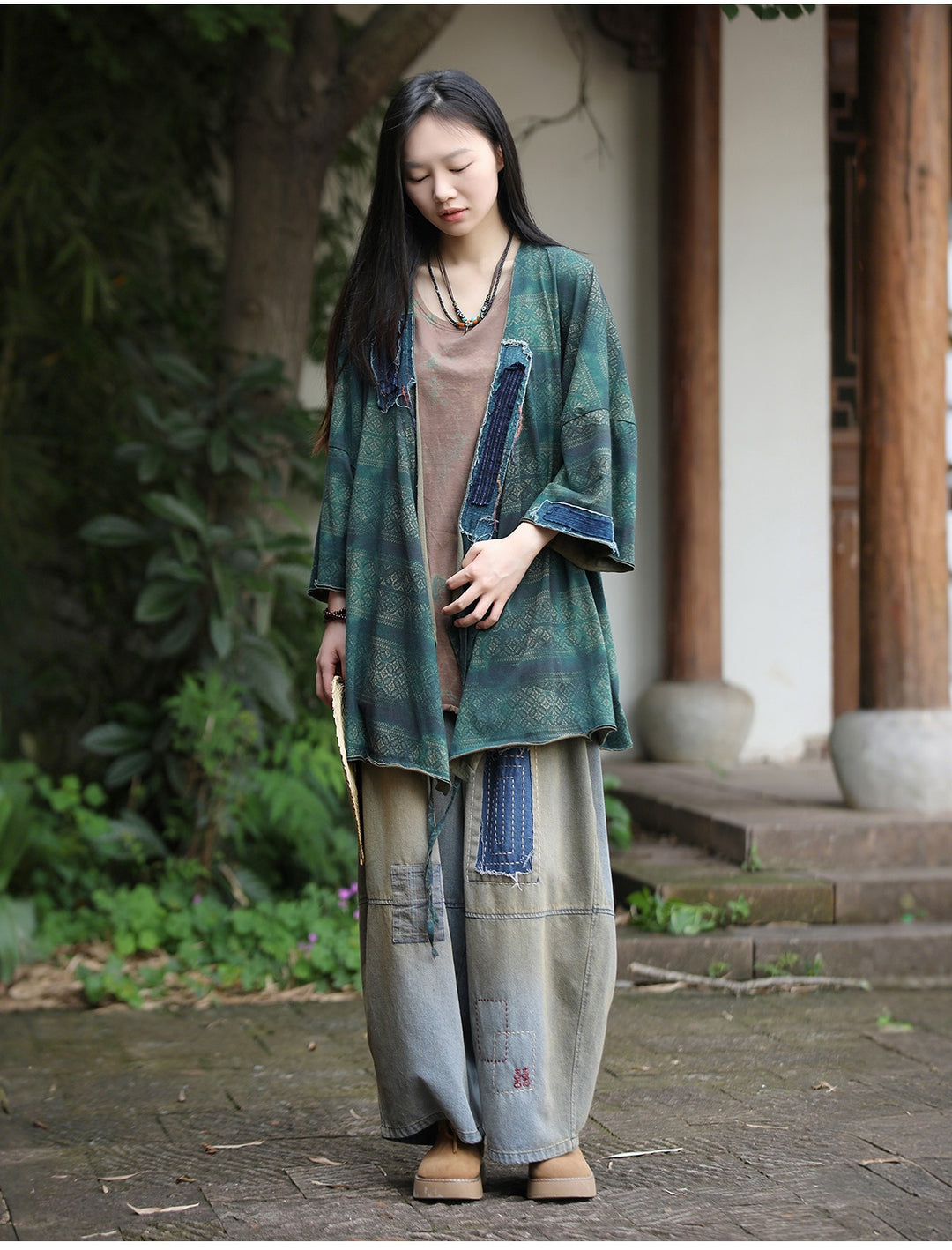 Zen autumn midi cardigan top for women