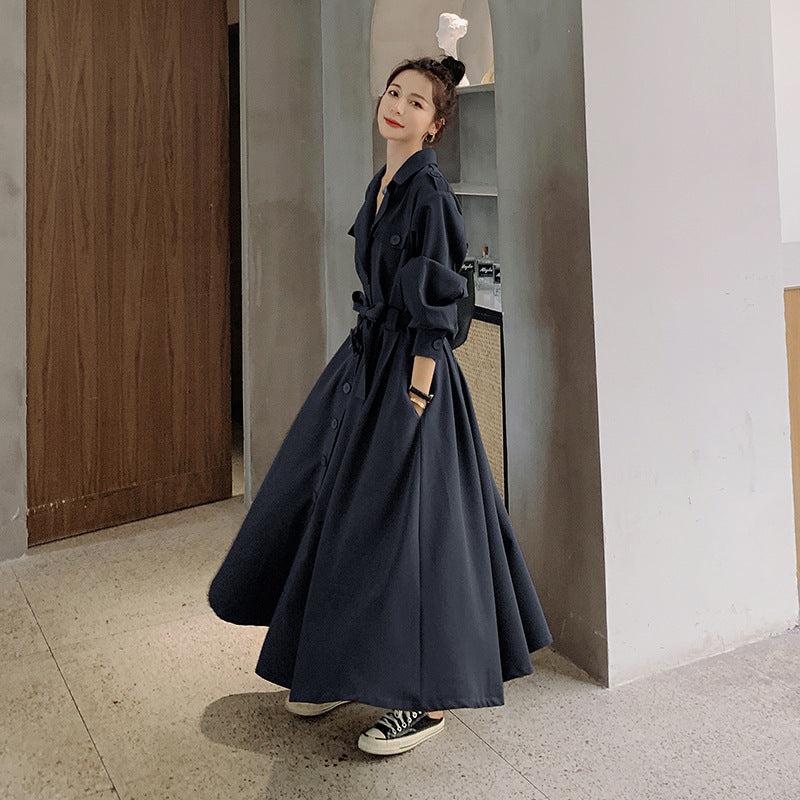 New Fall/Winter Waisted Fashionable Trench Coat