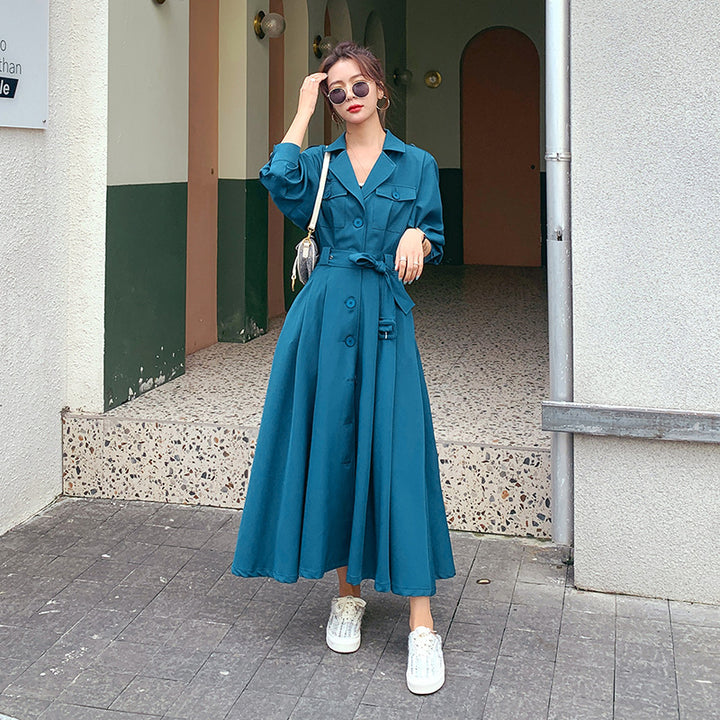 New Fall/Winter Waisted Fashionable Trench Coat