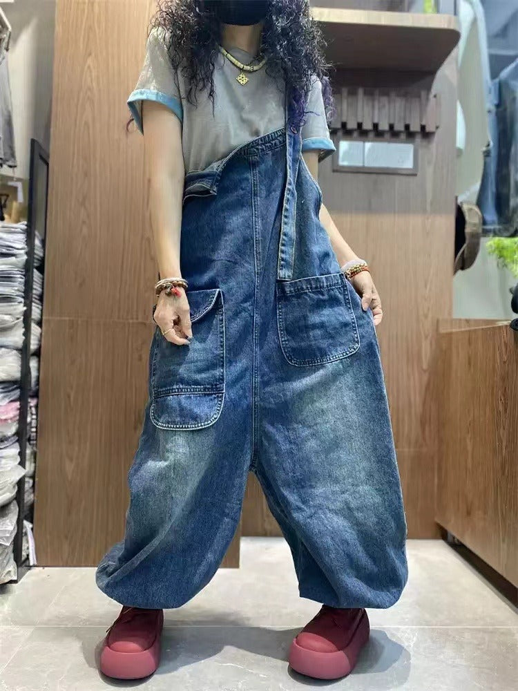 Overalls for Women womens cotton overalls blue denim overalls by Thebesttailor