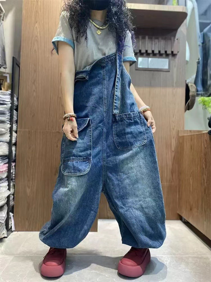 Overalls for Women womens cotton overalls blue denim overalls by Thebesttailor