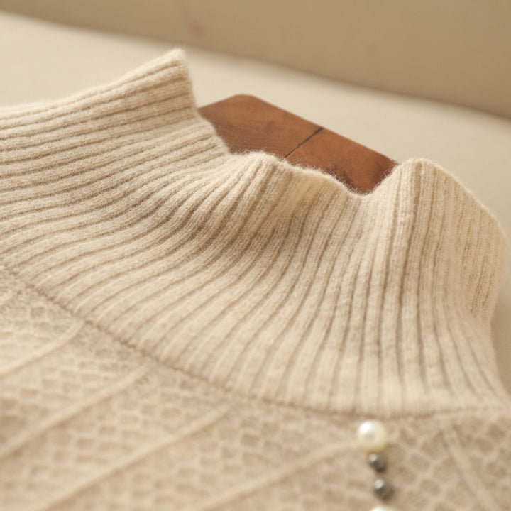 Stylish Women's Slim Turtleneck Knitted Pullover Top