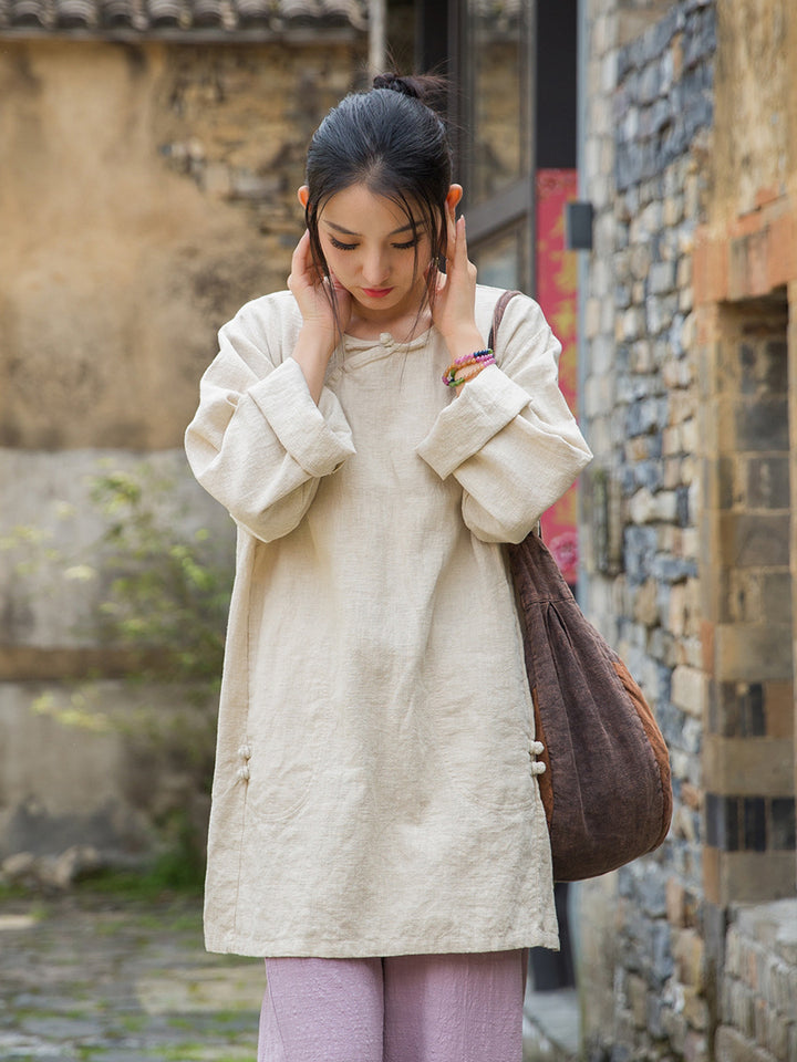 Best Linen Casual Blouses For Relaxed Weekends - Solid