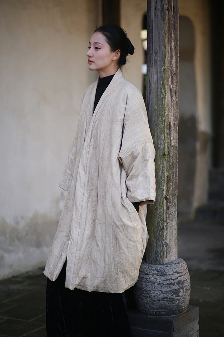 Women's linen-filled winter warm coat