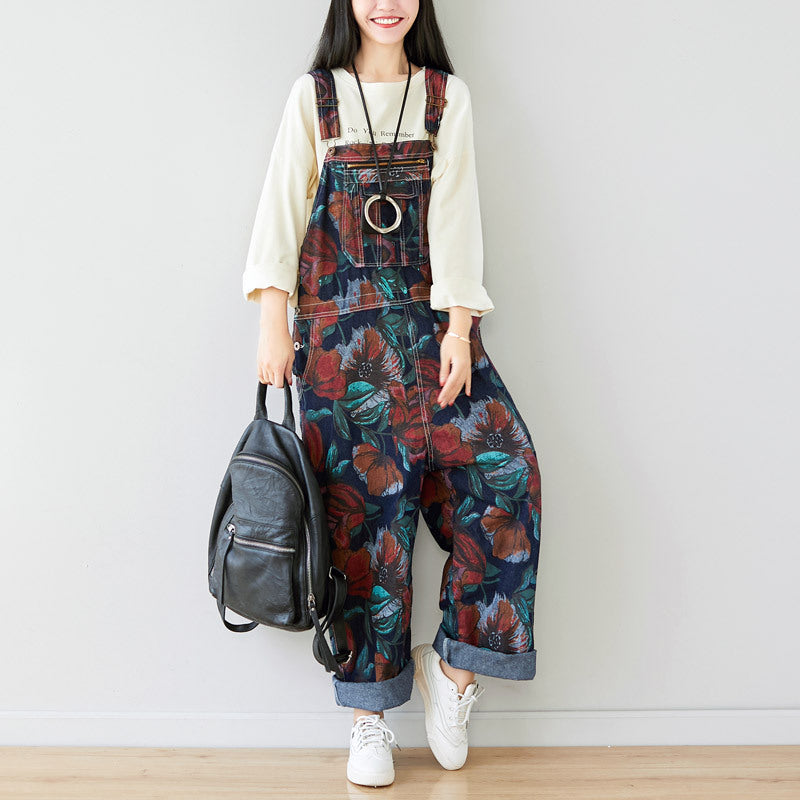 Summer Casual Printed Overalls for Women by Thebesttailor