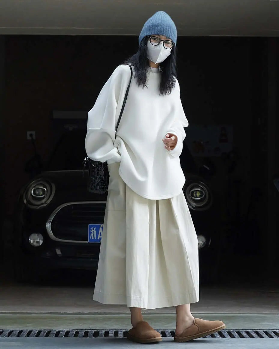Pleated Cotton Skirts
