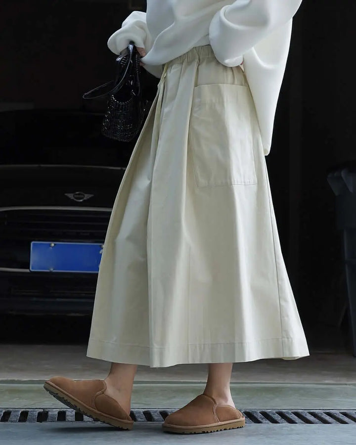 Pleated Cotton Skirts