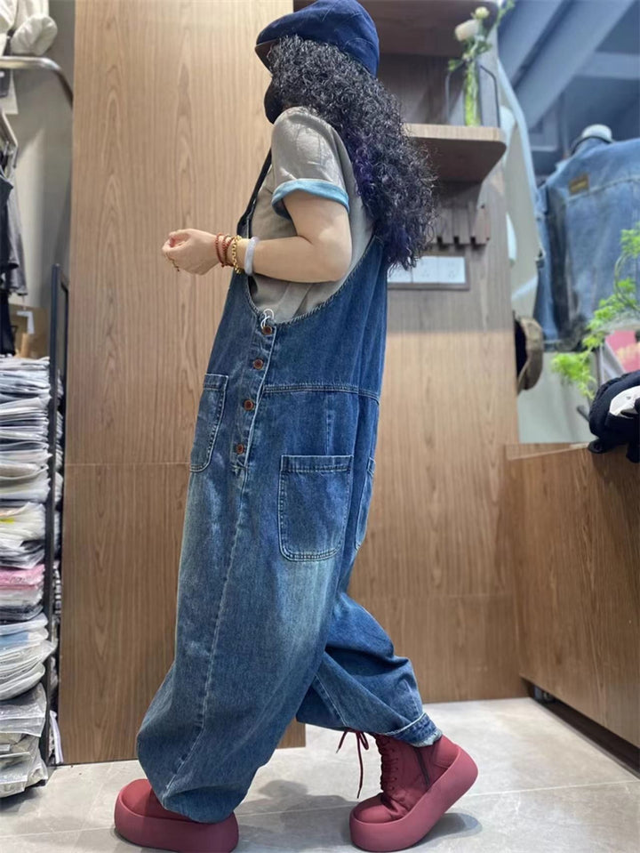 Overalls for Women womens cotton overalls blue denim overalls by Thebesttailor