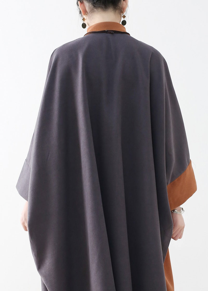 Cotton Patterned Loose Fit Oversized Shirt Dress