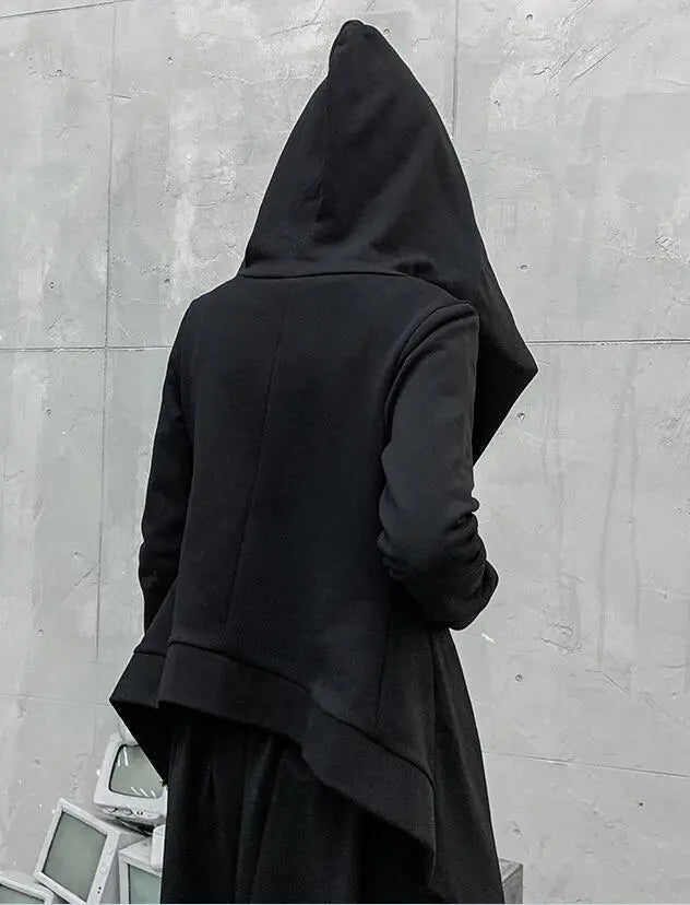 Black Long Hooded Jackets