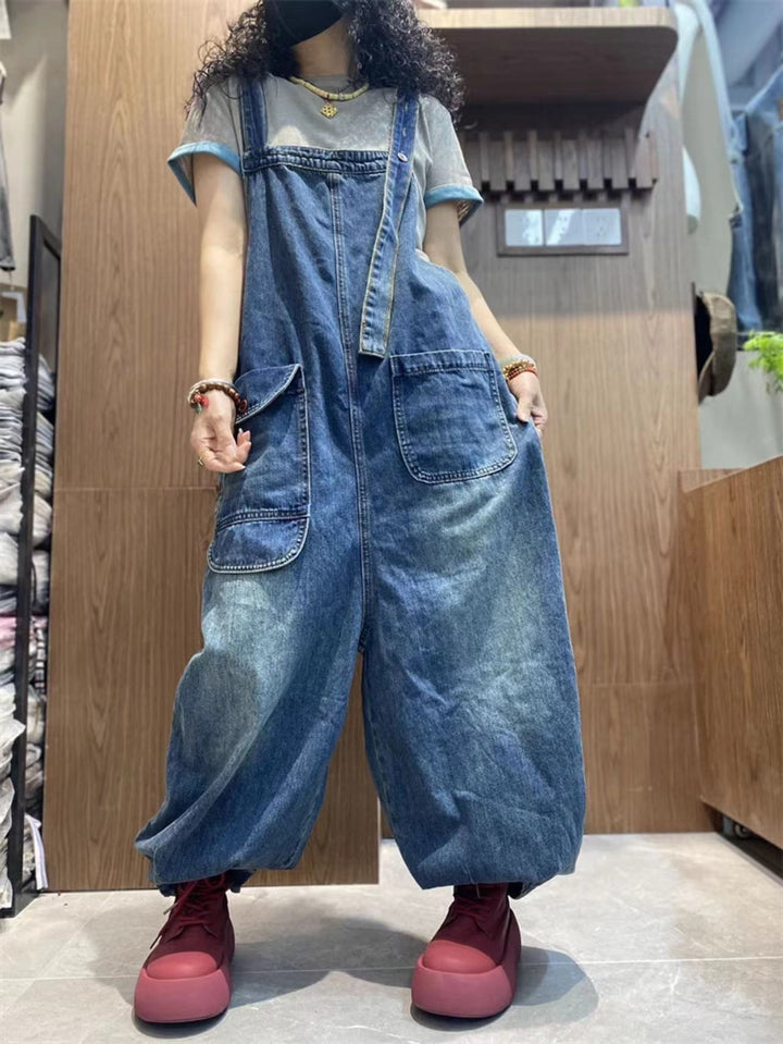Overalls for Women womens cotton overalls blue denim overalls by Thebesttailor