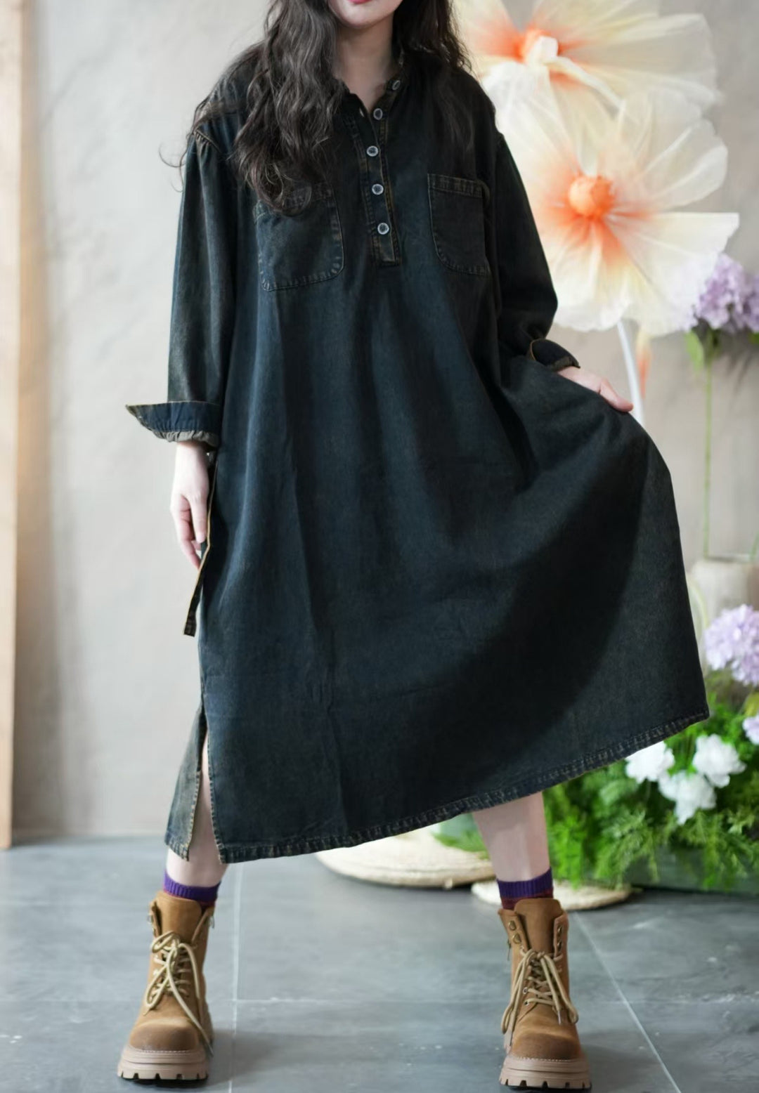 plus size denim dress for fall