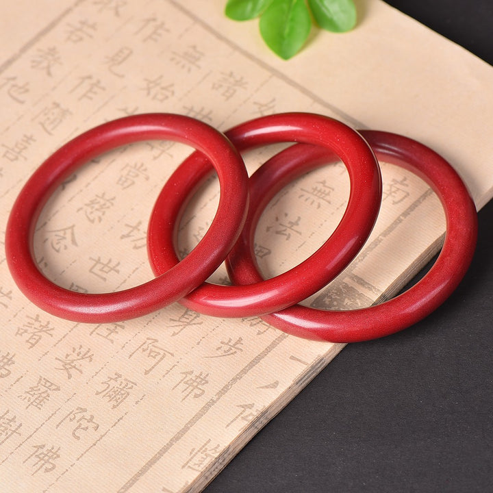 Lucky Cinnabar Bracelet for Women in Retro Chinese Style