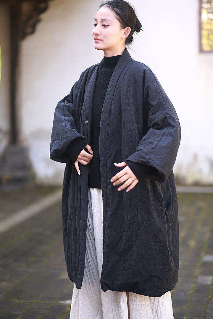 Women's linen-filled winter warm coat