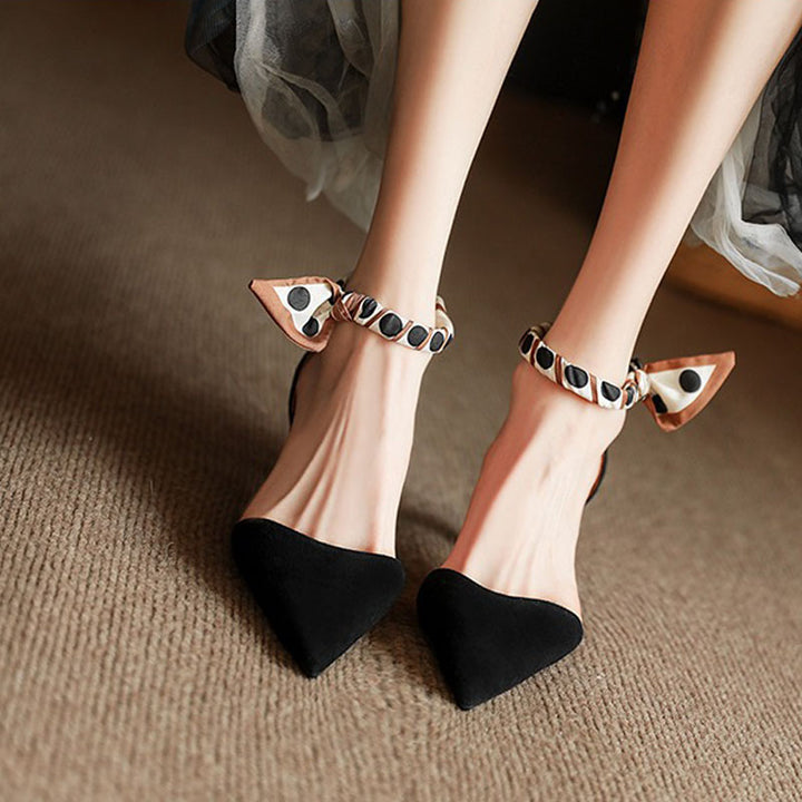 Women's Comfortable closed toe high heeled sandals