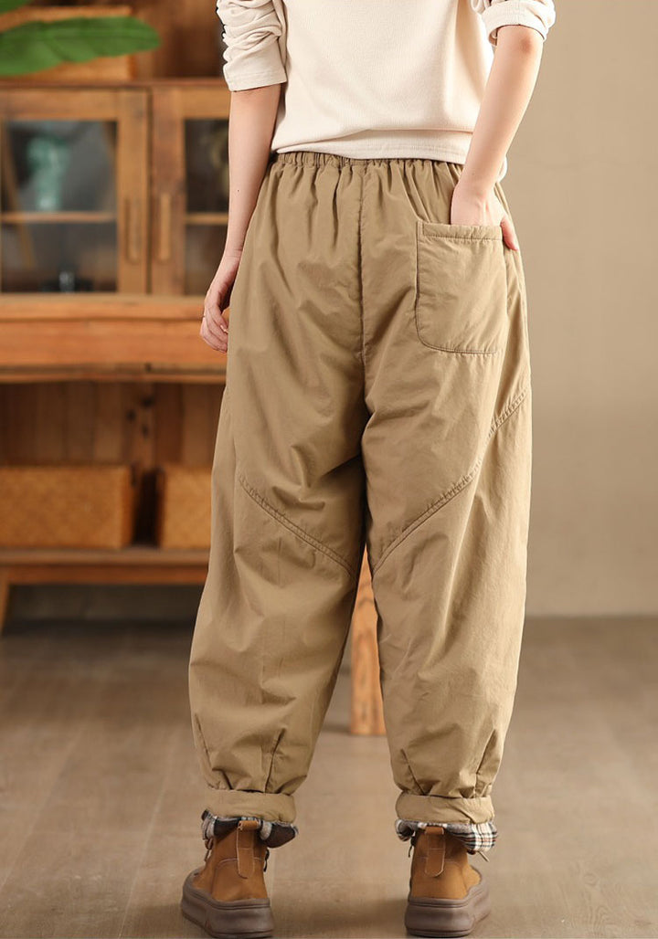 Winter casual double-padded warm harem pants for women