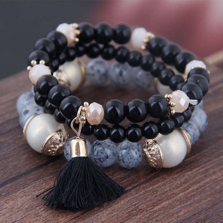 Boho Beaded Bracelets | Acrylic Beads Bracelets | Thebesttailor