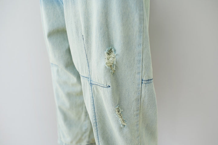 Summer Casual Blue Gradient Color Overalls for Women