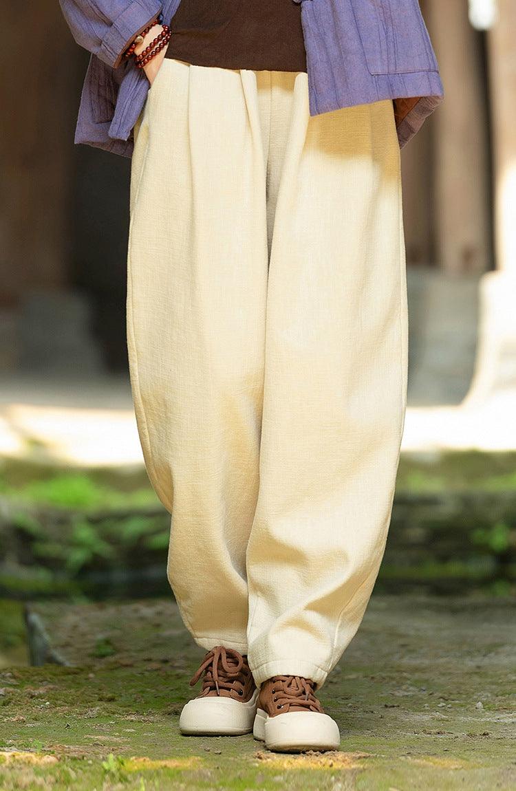 Vintage warm linen bloomers Bohemian harem pants by Thebesttailor