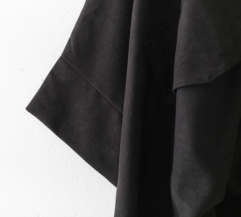 Cotton Maxi Dress with Bat Sleeves for Spring