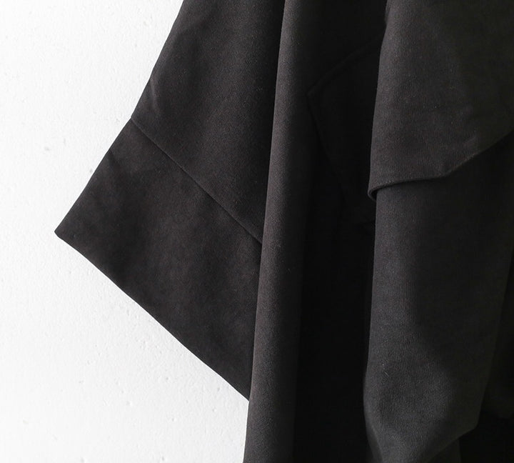 Cotton Maxi Dress with Bat Sleeves for Spring