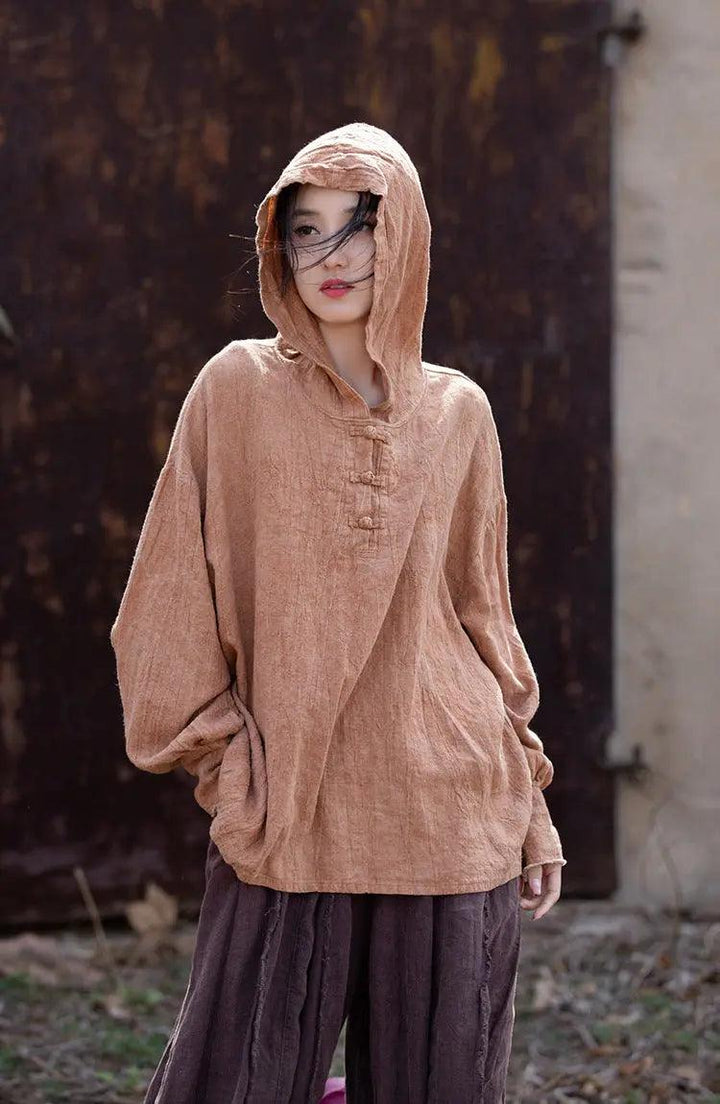 UV Protection Women's Shirt+ Long-Sleeved Hooded T-Shirt for Women-Women's Shirt-Thebesttailor-Thebesttailor