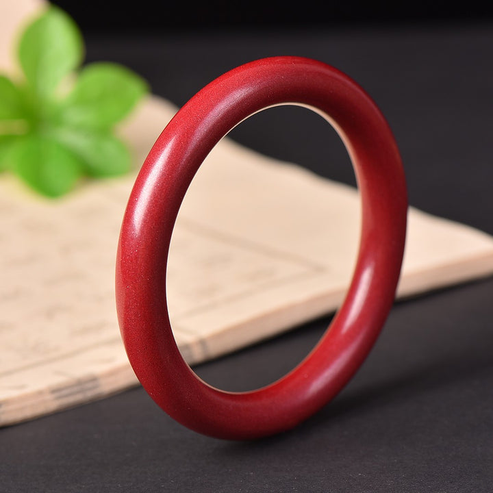 Lucky Cinnabar Bracelet for Women in Retro Chinese Style