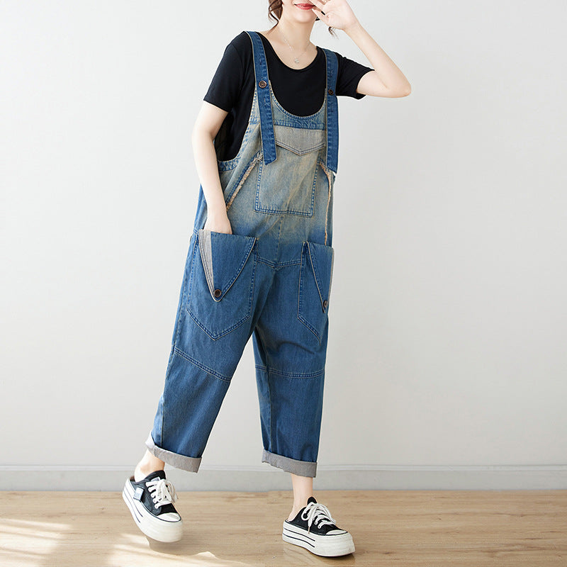 Women's Fashion Denim Overalls by Thebesttailor