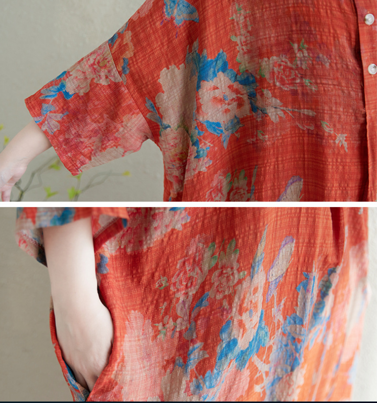 Oversized Long Shirt Dress for Women