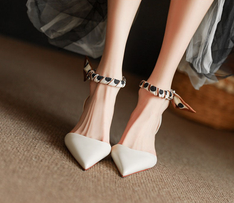 Women's Comfortable closed toe high heeled sandals