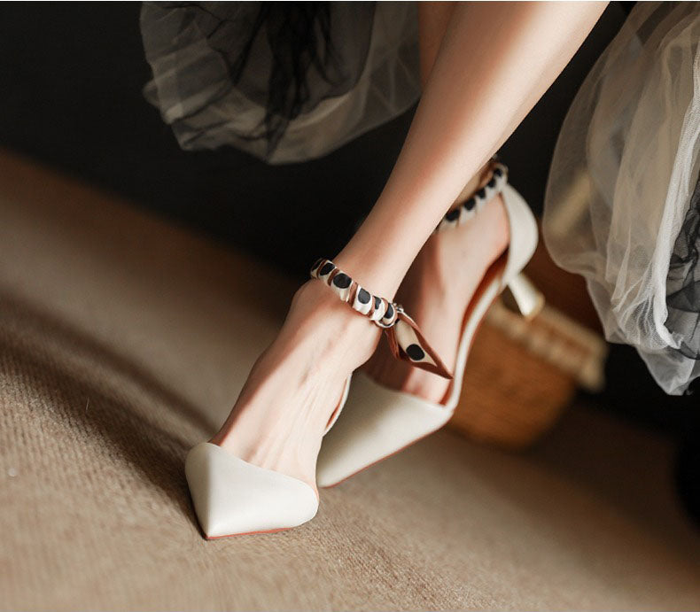 Women's Comfortable closed toe high heeled sandals