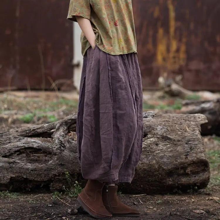 Women's Linen Harem Pants 